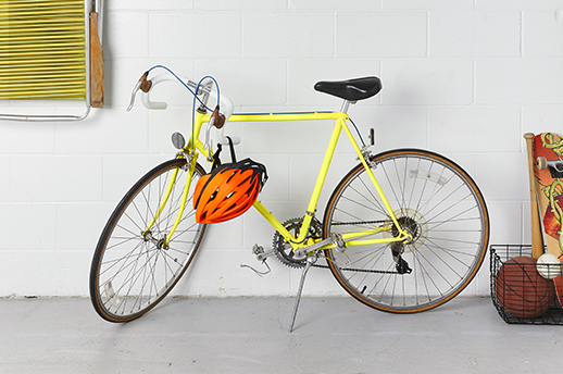 bike and bike helmet