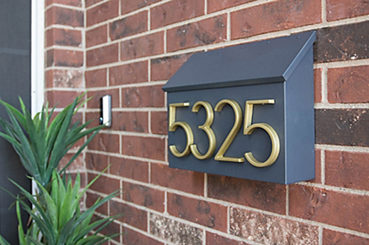 painted metal mailbox