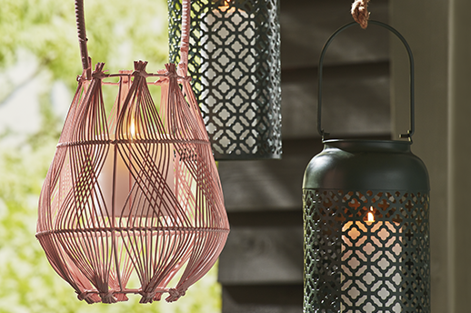 hanging garden lanterns