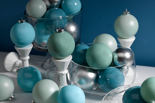 blue ornaments